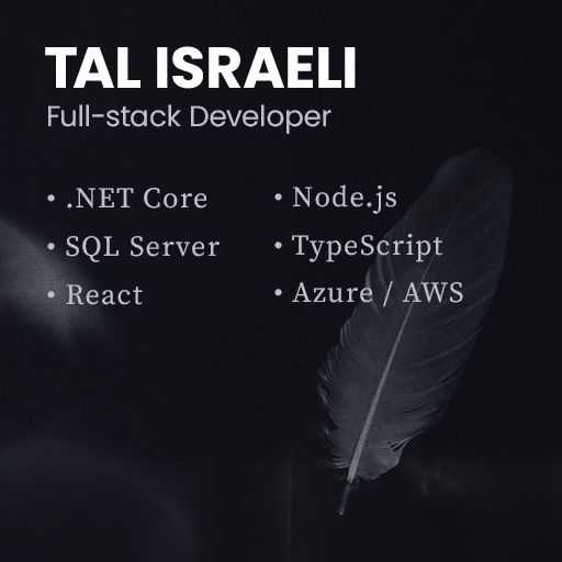 Tal Israeli: A Next Level Full-stack Developer